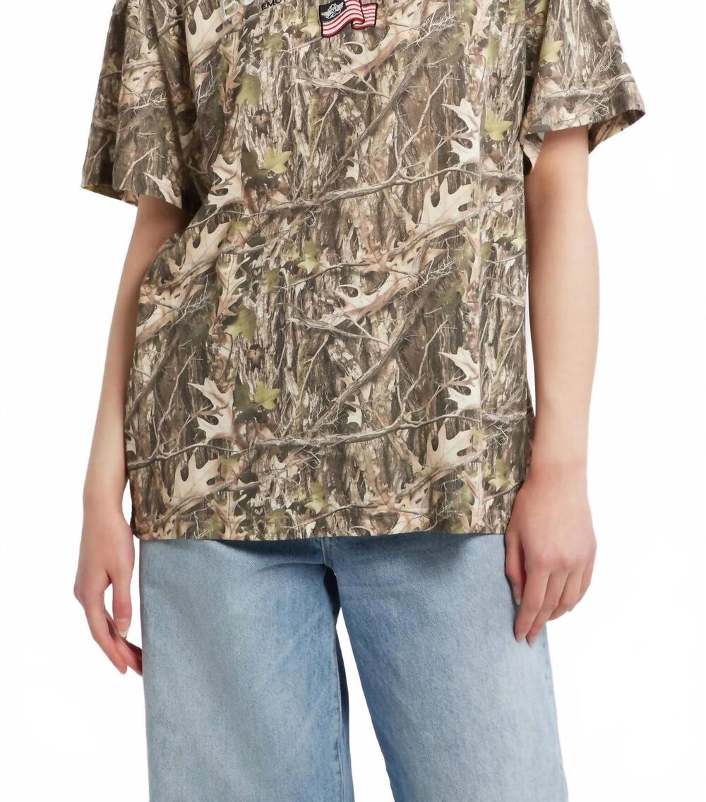 NEW BOYS LIE sport boyfriend slub tee in camo